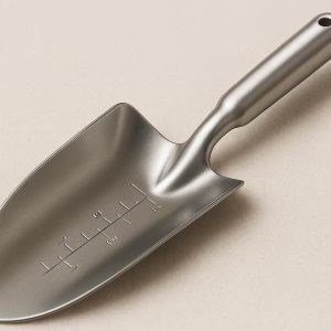 Stainless Steel Garden Trowel with Deep Blade for Transplanting and Scooping