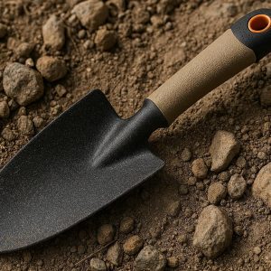 Heavy Duty Fiberglass Garden Trowel for Tough Soil and Rocky Ground