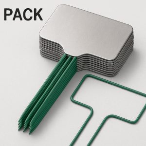 20 Pack Reusable Plant Markers for Garden with Metal Stakes and Tags